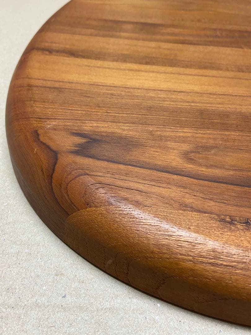 【ビンテージDANSK】シャルキュトリーボード 大 楕円形　チーク寄せ木