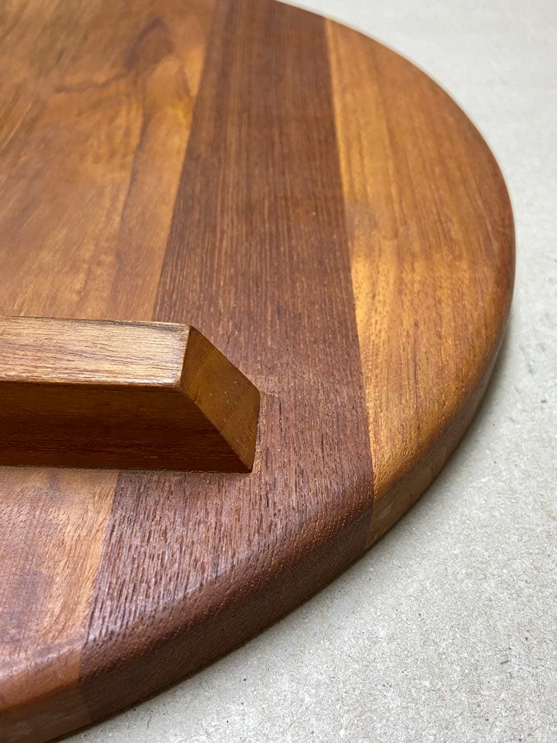 【ビンテージDANSK】シャルキュトリーボード 大 楕円形　チーク寄せ木