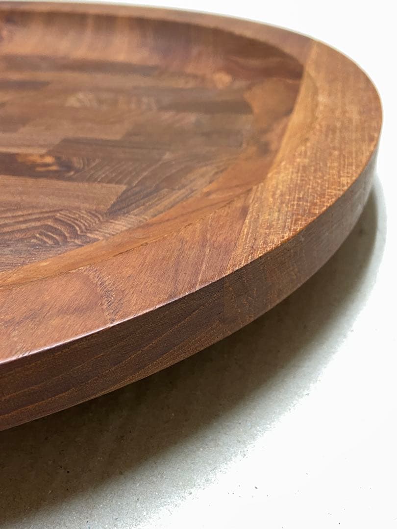 【ビンテージDANSK】シャルキュトリーボード 大 楕円形　チーク寄せ木