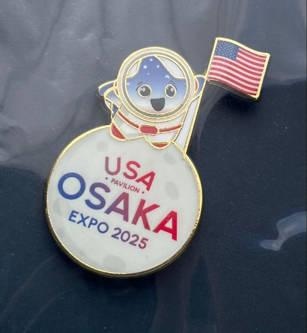 万博ピンバッジ】アメリカ館 - メルカリ