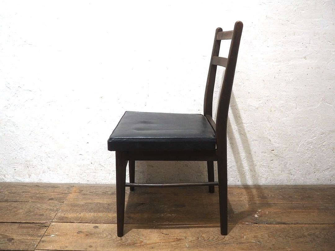 1318 ヴィンテージ　レトロモダンな木製チェア　椅子　イス　カフェ　インテリア