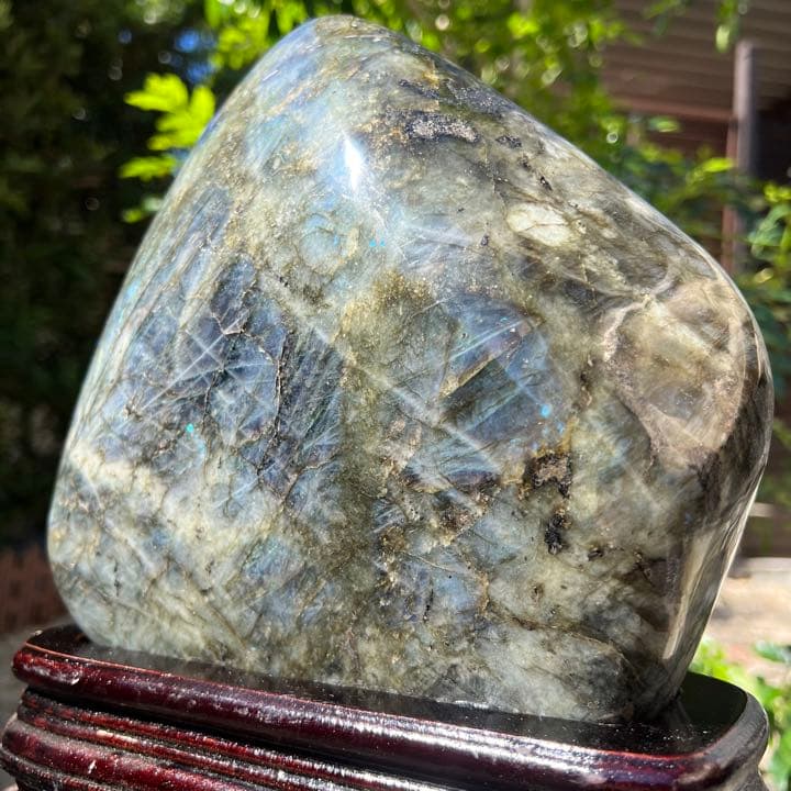 ✳️超極大‼️✨激レアレインボーシラーが超綺麗✨ラブラドライト 原石 天然石 置物