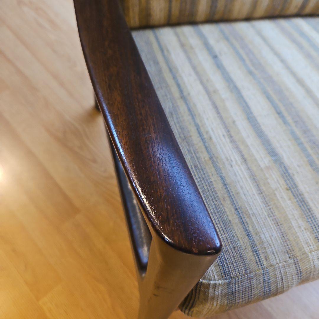 オーレヴァンシャー シングルハイバックチェア ローズウッド材 北欧ビンテージ