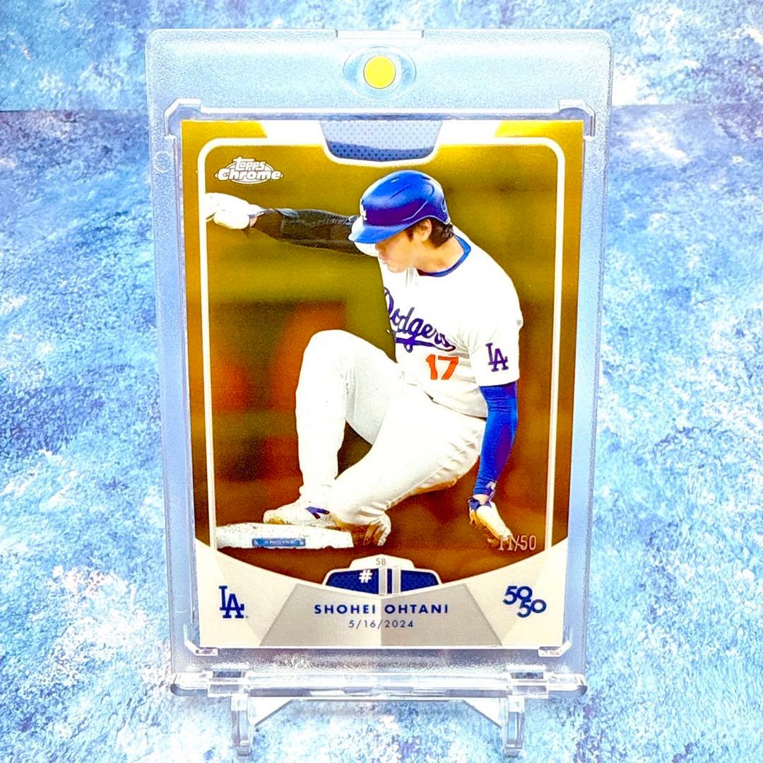 激レア【大谷翔平50シリ】ゴールドリファクターパラレル 50 50達成記念