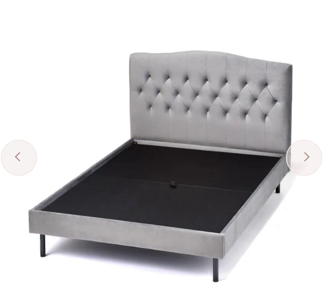 2/20で処分✨️ほぼ新品Francfranc セミダブル ベッドフレーム グレー