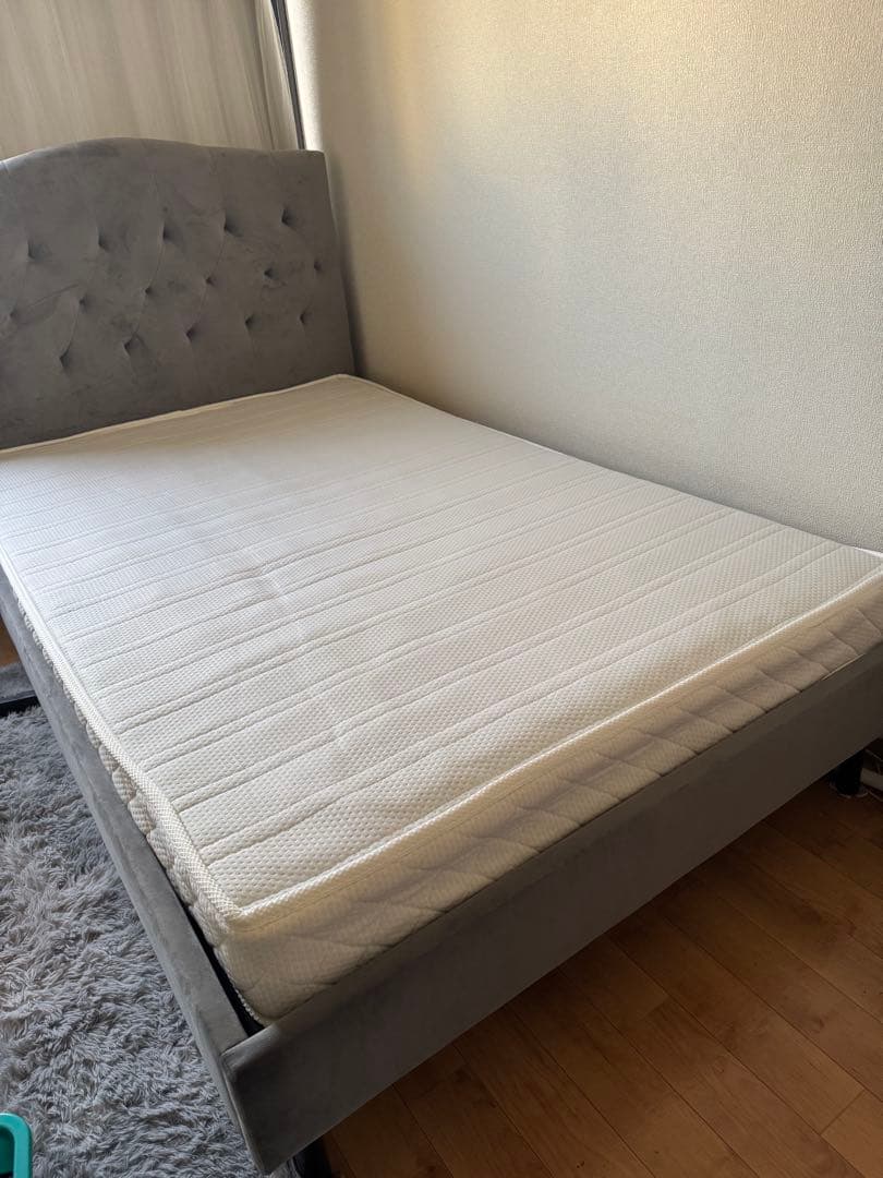 2/20で処分✨️ほぼ新品Francfranc セミダブル ベッドフレーム グレー