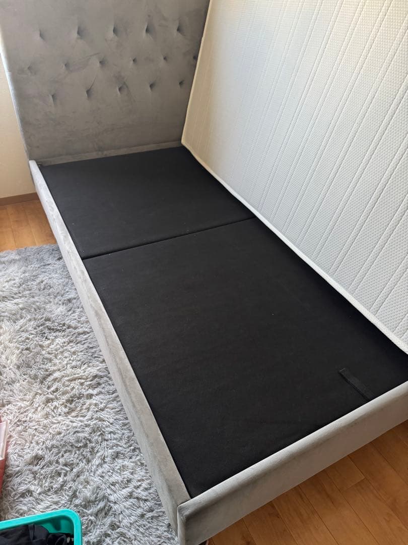 2/20で処分✨️ほぼ新品Francfranc セミダブル ベッドフレーム グレー