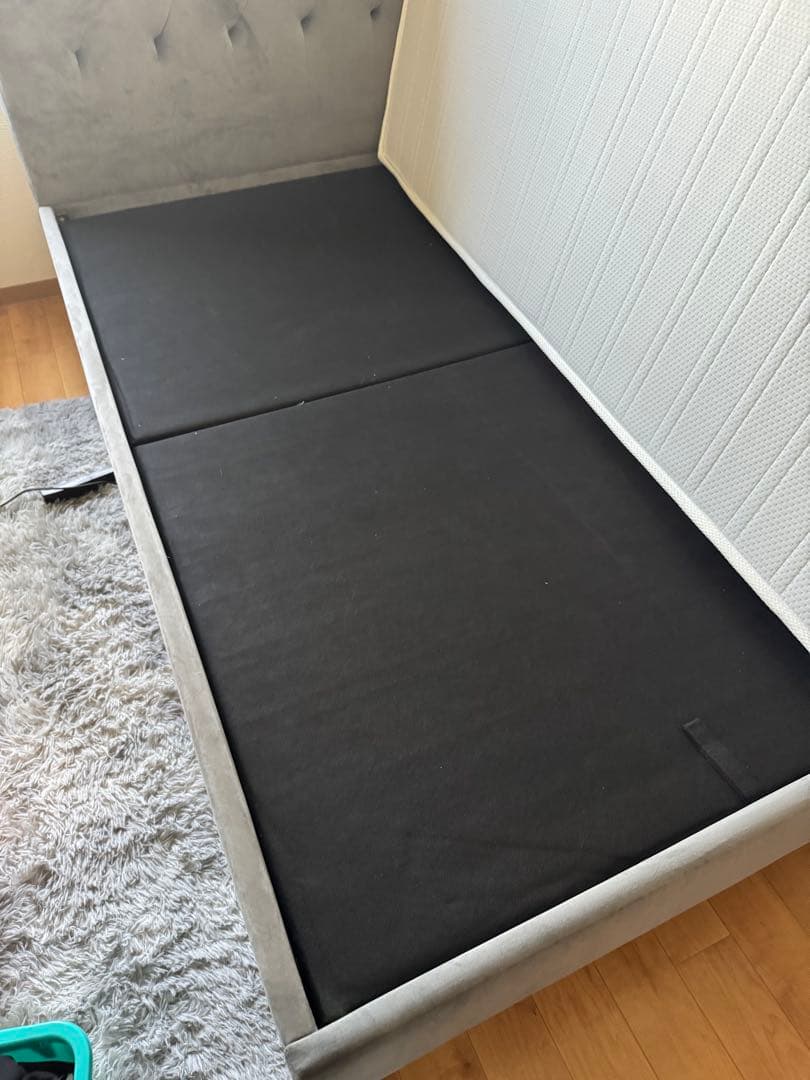 2/20で処分✨️ほぼ新品Francfranc セミダブル ベッドフレーム グレー