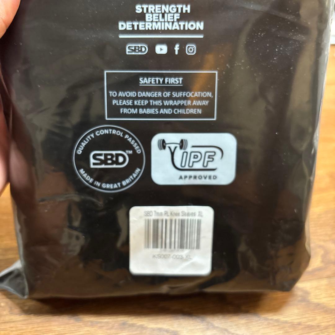 SBD パワーリフティングニースリーブXLサイズ ブラック/レッド