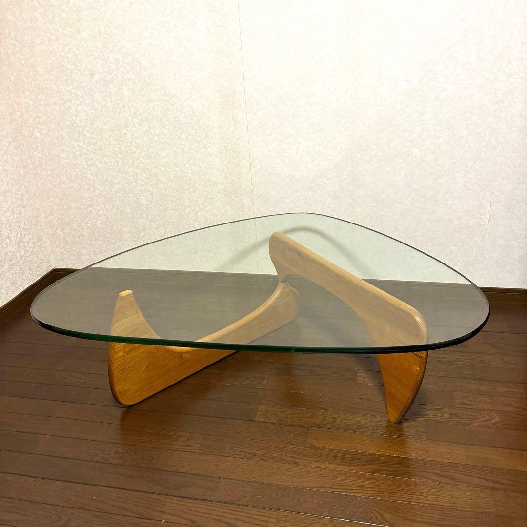 【良品】※直接お渡しのみ イサムノグチ コーヒーテーブル ガラス リプロダクト