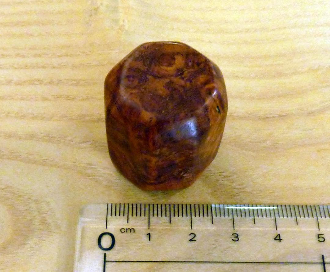 稀少カリン瘤材で作った机上サイズのインクブロッター（吸取器）L-RRR01