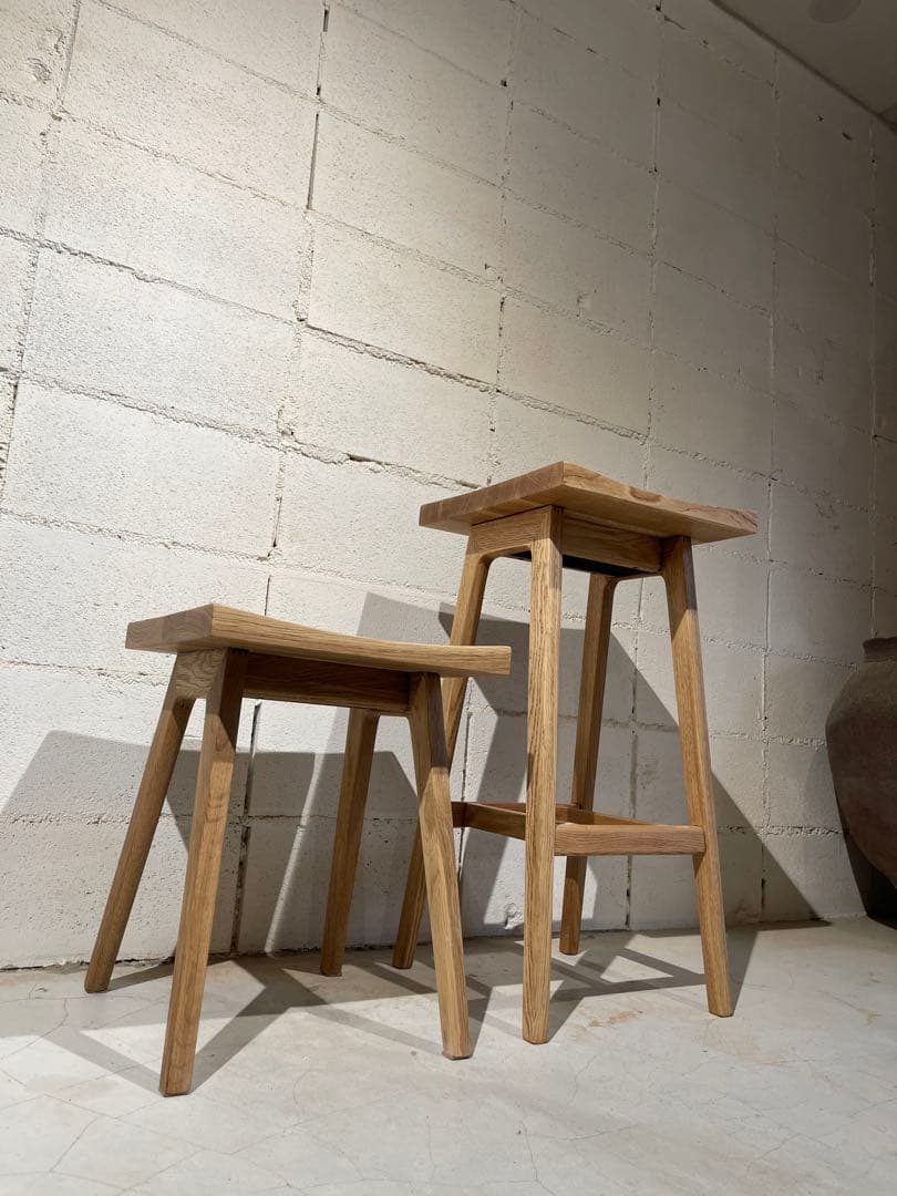 リフレッシュタイプチェア　ロータイプ　オーク無垢材　ウチダ