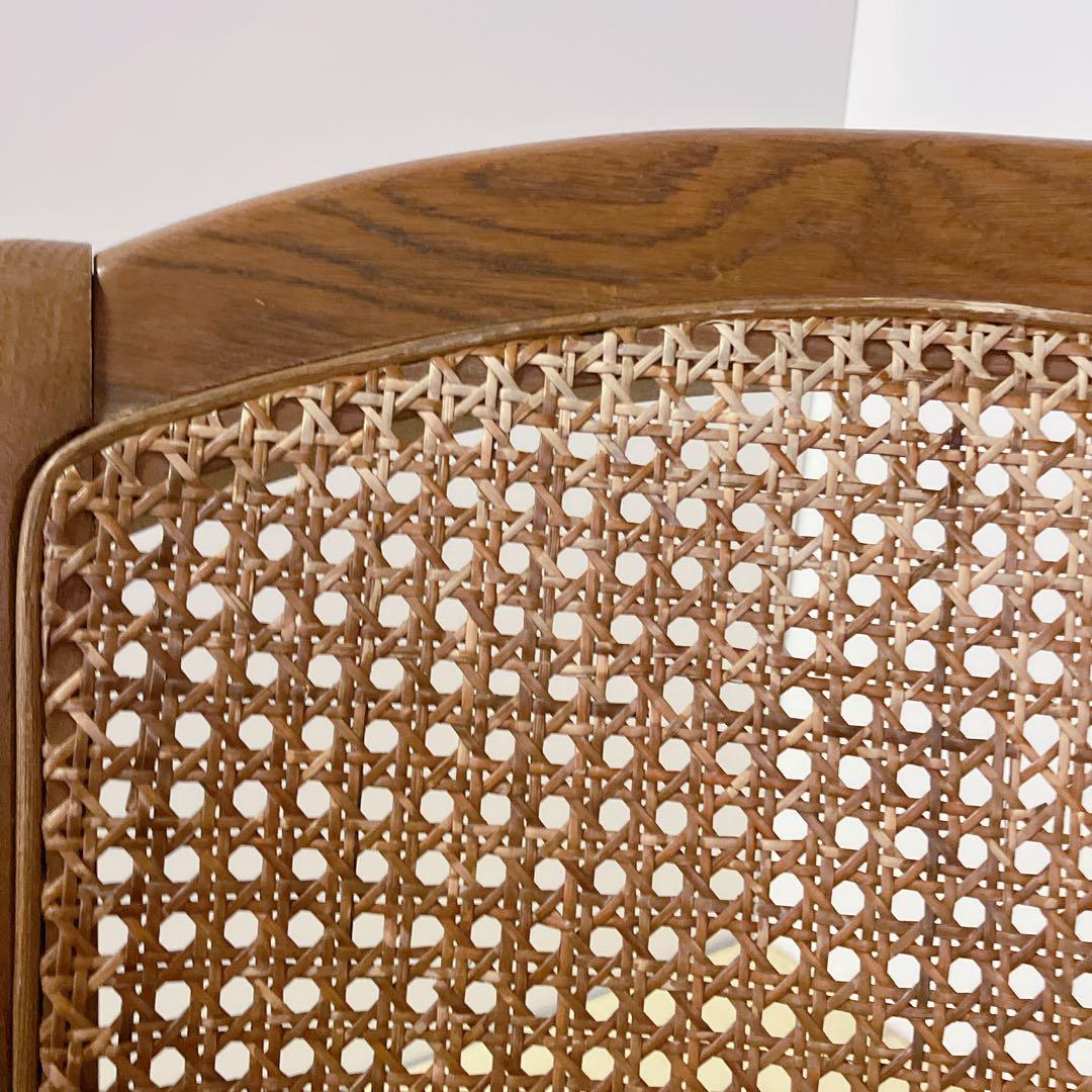 maruni マルニ　木製　ダイニングチェア ラタン 籐 旧ロゴ 木製椅子