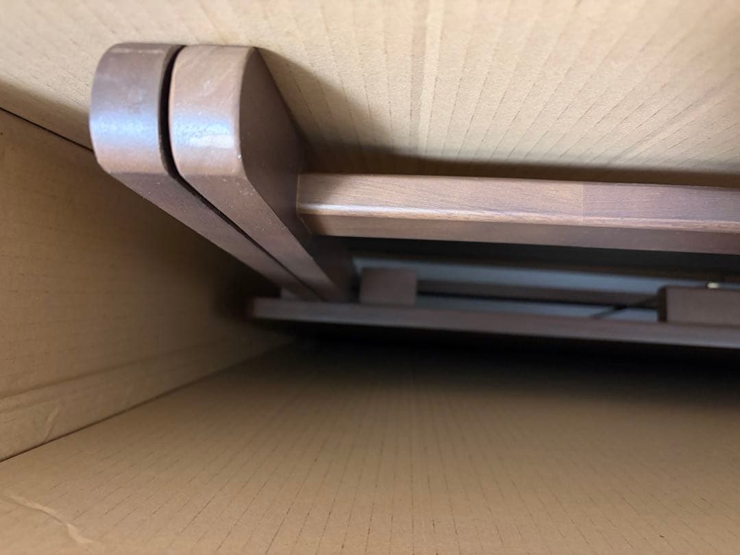 折りたたみ式デスク＆椅子２脚 TS-3404 ブラウン