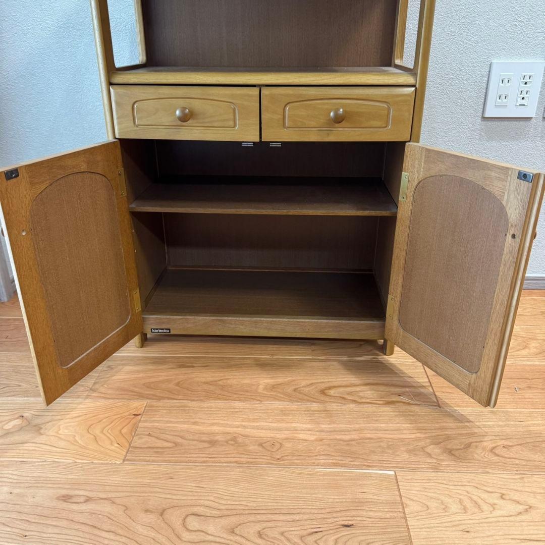 カリモク　飾り棚　花台　電話台　FAX台