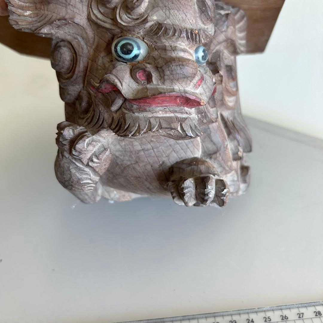 木彫獅子　彫物　木鼻　だんじり　骨董　神社仏閣地車