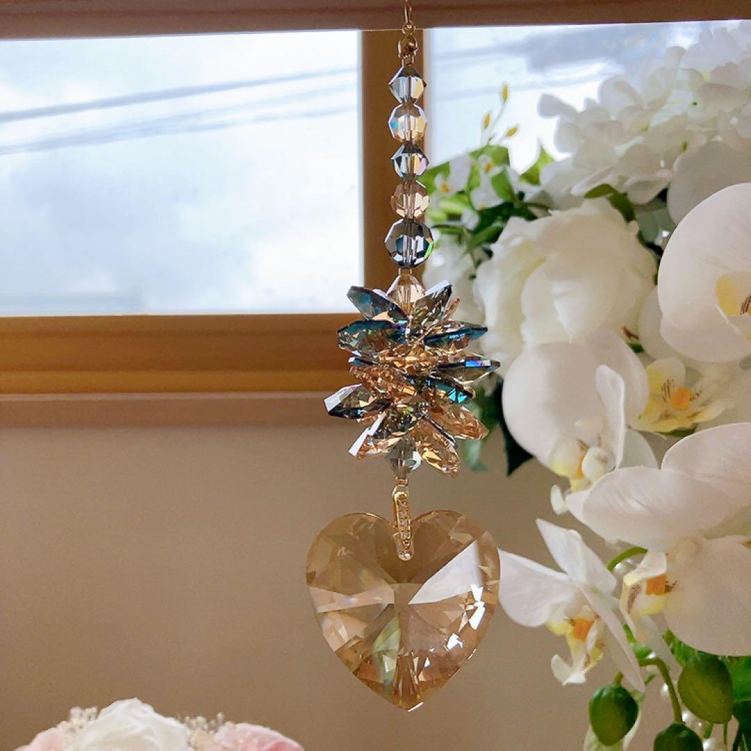 ままだま♪様♡*.スワロフスキー♡サンキャッチャー4点♡チャーム♡キーホルダー♡