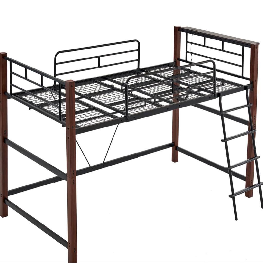※ 引き取り限定　神戸市ロフトベッド ハンガーポール付き 140cm