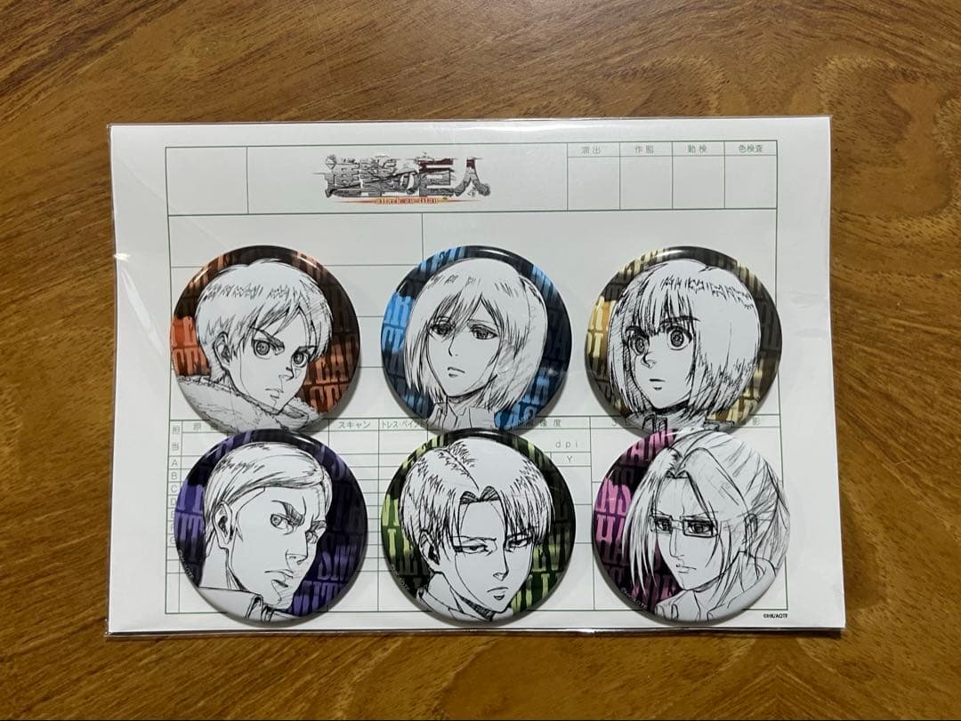 ☆進撃の巨人 WIT STUDIO Key:prime 缶バッジセット - メルカリ