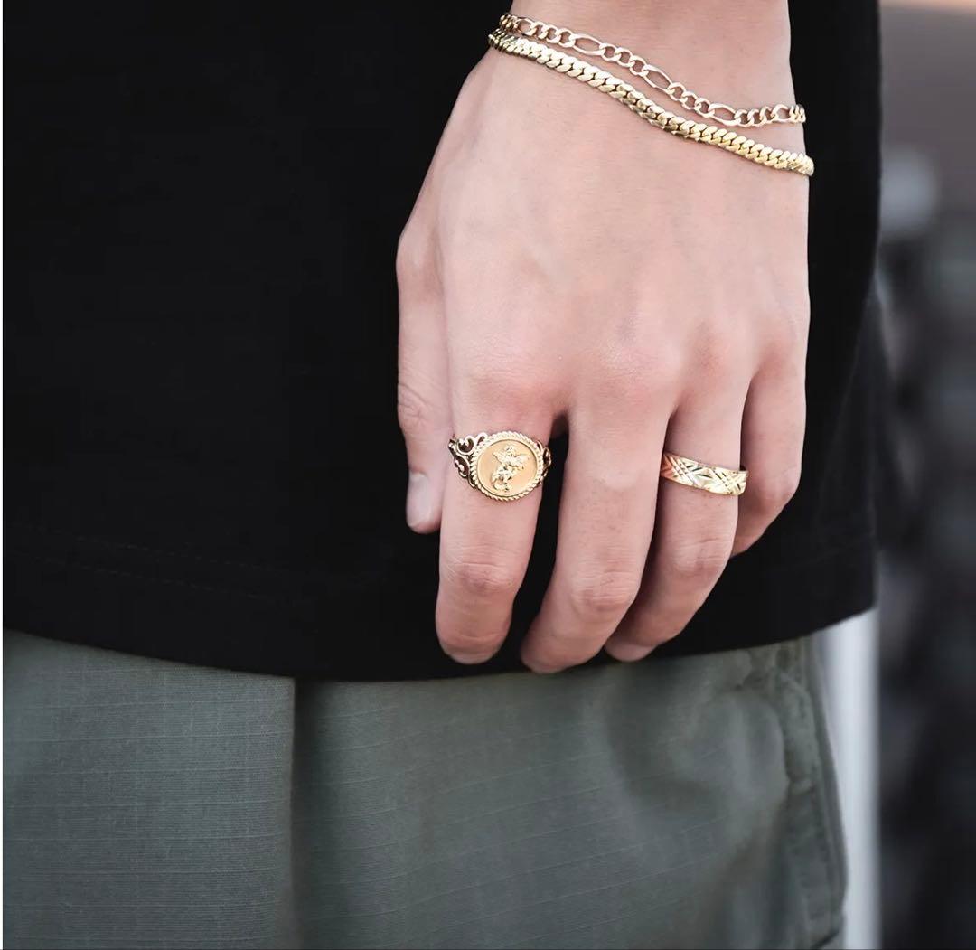 AVALANCHE 10K イエローゴールドリング 15号 アバランチ - メルカリ