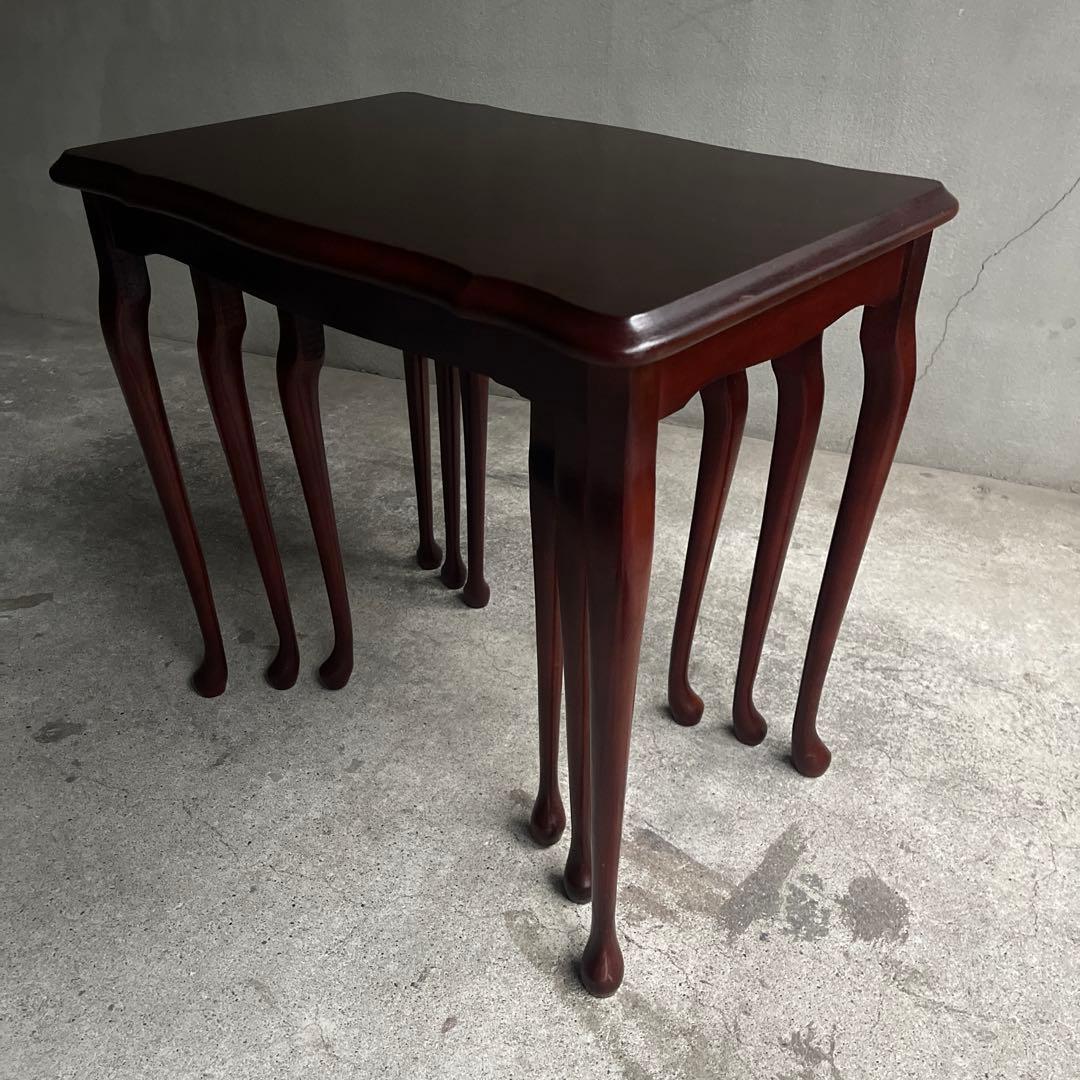 英国クラシック　猫脚　ネストテーブル オールドヴィンテージ