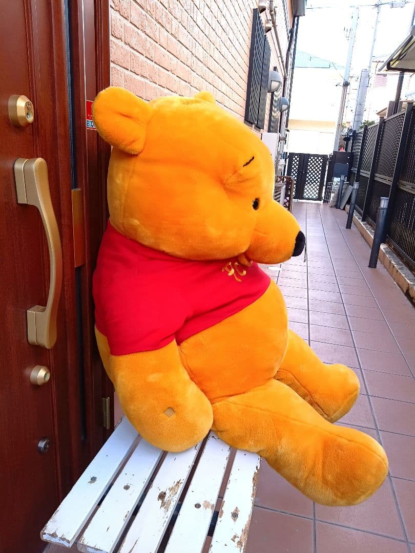 日本に3つだけの限定品！特大プーさん 美品 ぬいぐるみ 希少品 150cm