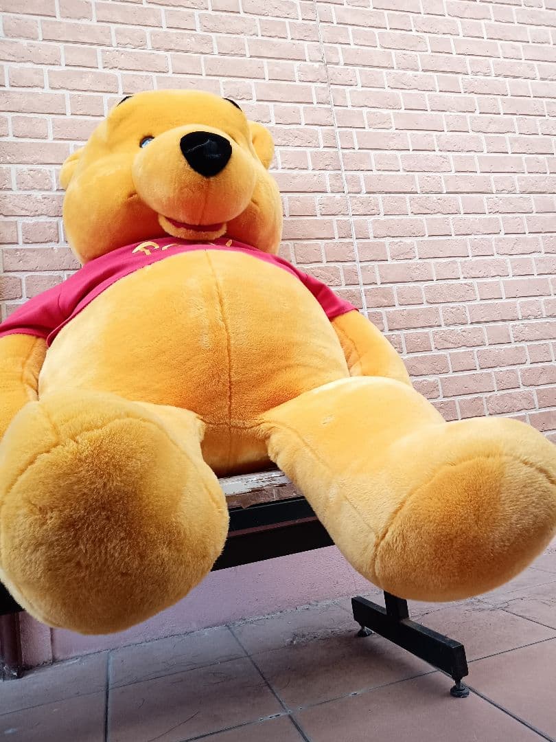 日本に3つだけの限定品！特大プーさん 美品 ぬいぐるみ 希少品 150cm