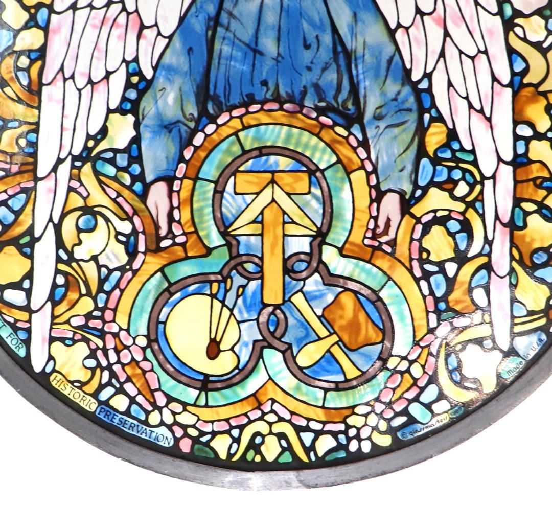 ティファニー 大型 ヴィンテージ ステンドグラス 芸術の天使 リンドハースト邸