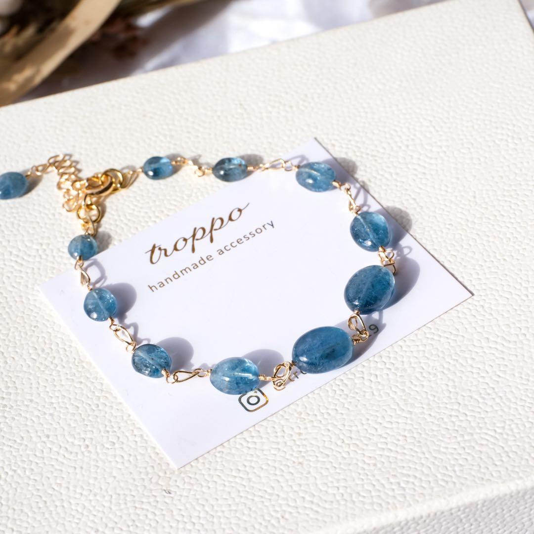 りん♪♦︎14kgfエチオピアオパールブレスレット