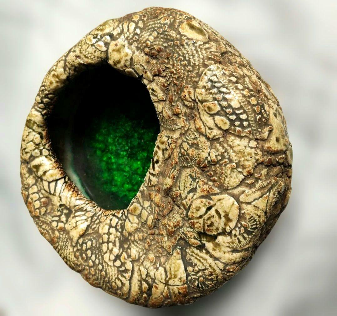 Wato 阿部和唐作 陶器 オーバル置物