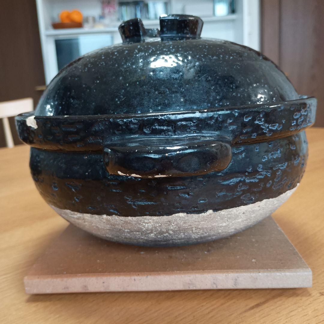 かまどさん 3合炊き 土鍋 黒