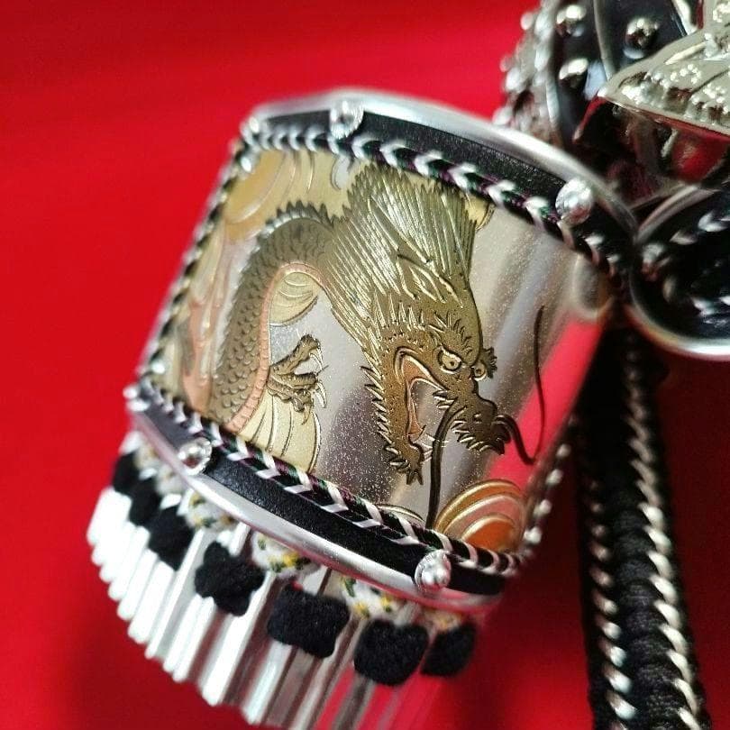 ✨美品！五月人形一式 兜 飾り [ 白金向い龍 ] こどもの日 端午の節句