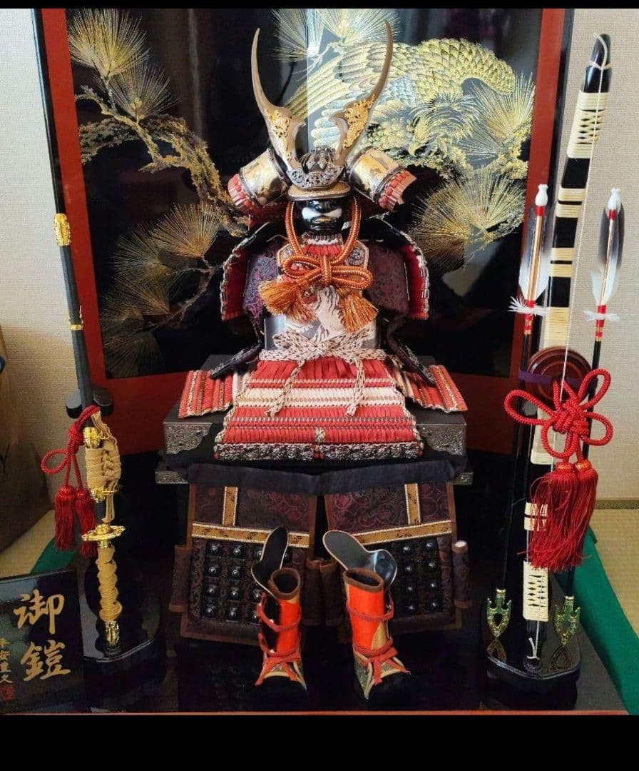 五月人形 鎧兜 赤