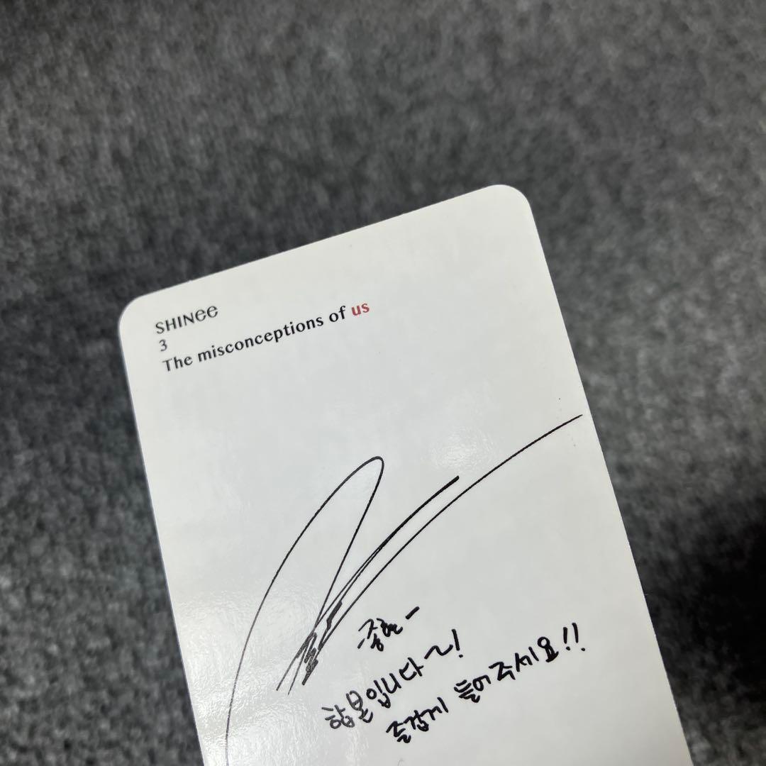 SHINee ジョンヒョン misconception 公式 トレカ グッズ - メルカリ