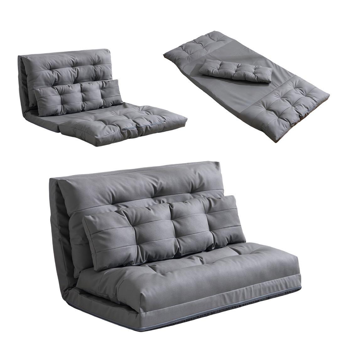 【新品】3WAY折りたたみ2人用ソファベッド コンパクト省スペース