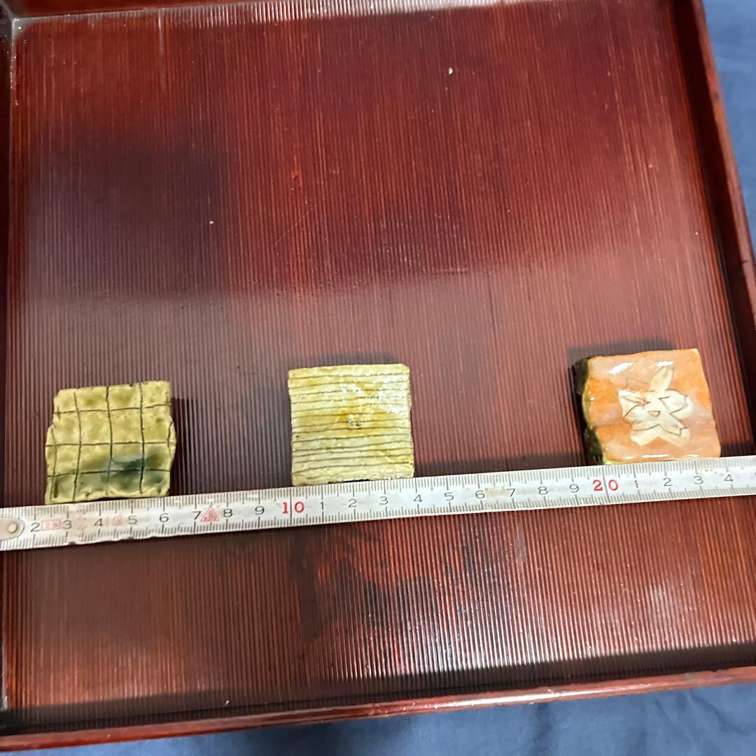 中島勝乃利の箸置き　3個セット　魯山人　乾山　鯉江