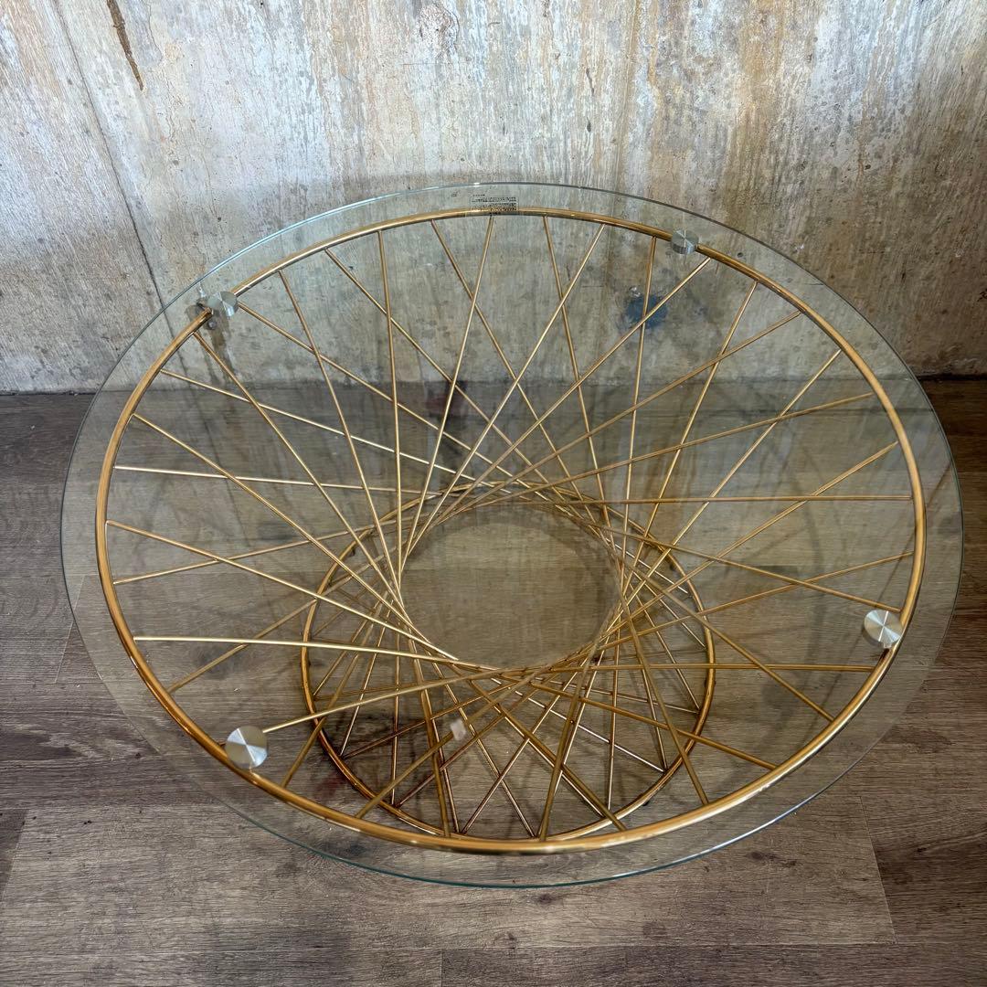 Francfranc マーリア コーヒーテーブル センターテーブル ゴールド