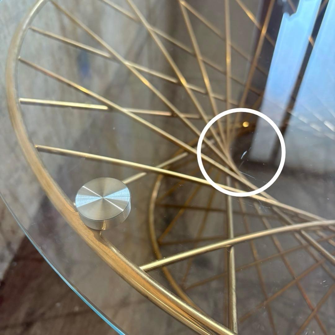 Francfranc マーリア コーヒーテーブル センターテーブル ゴールド