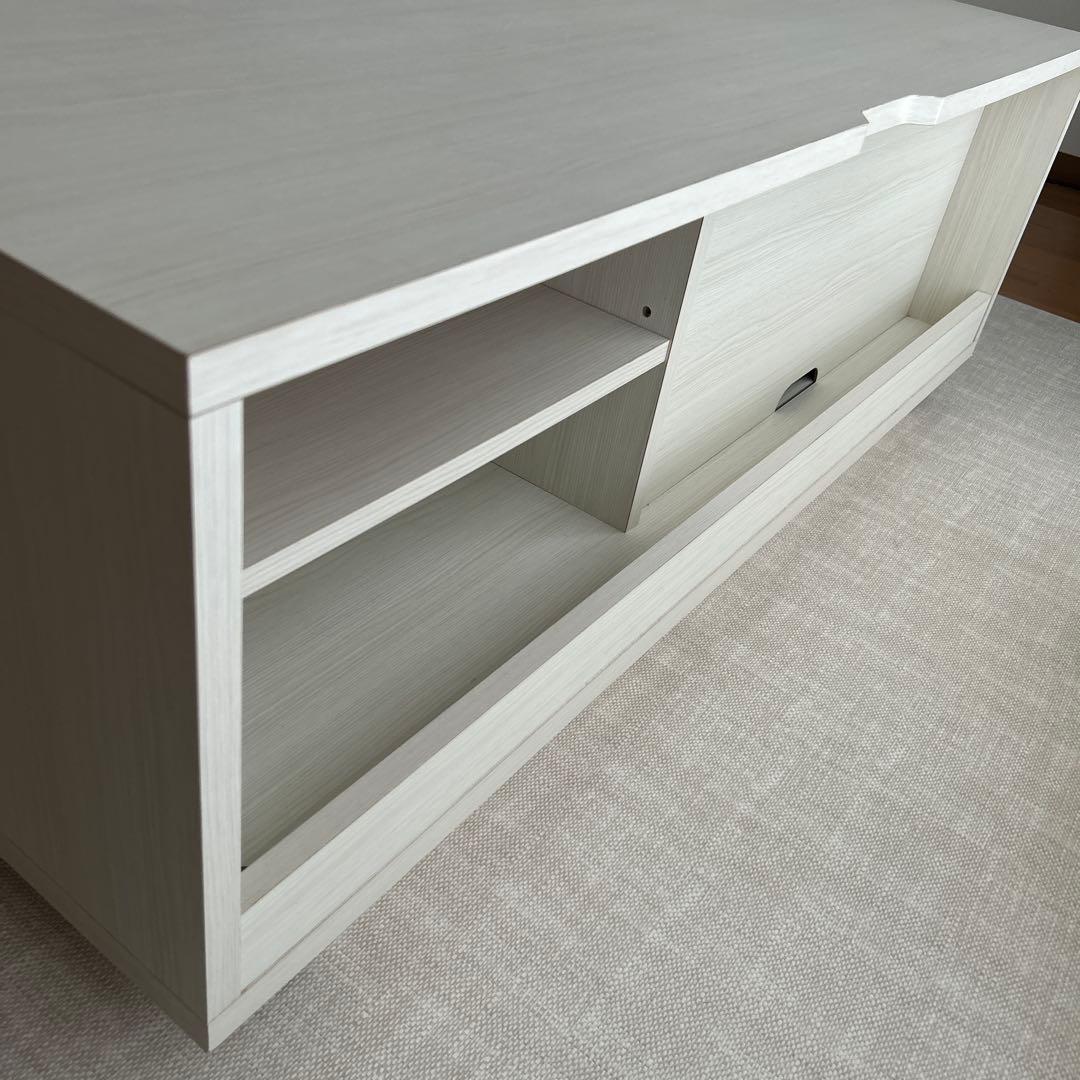 Francfranc テレビボード ローボード 白 収納 幅120cm - メルカリ