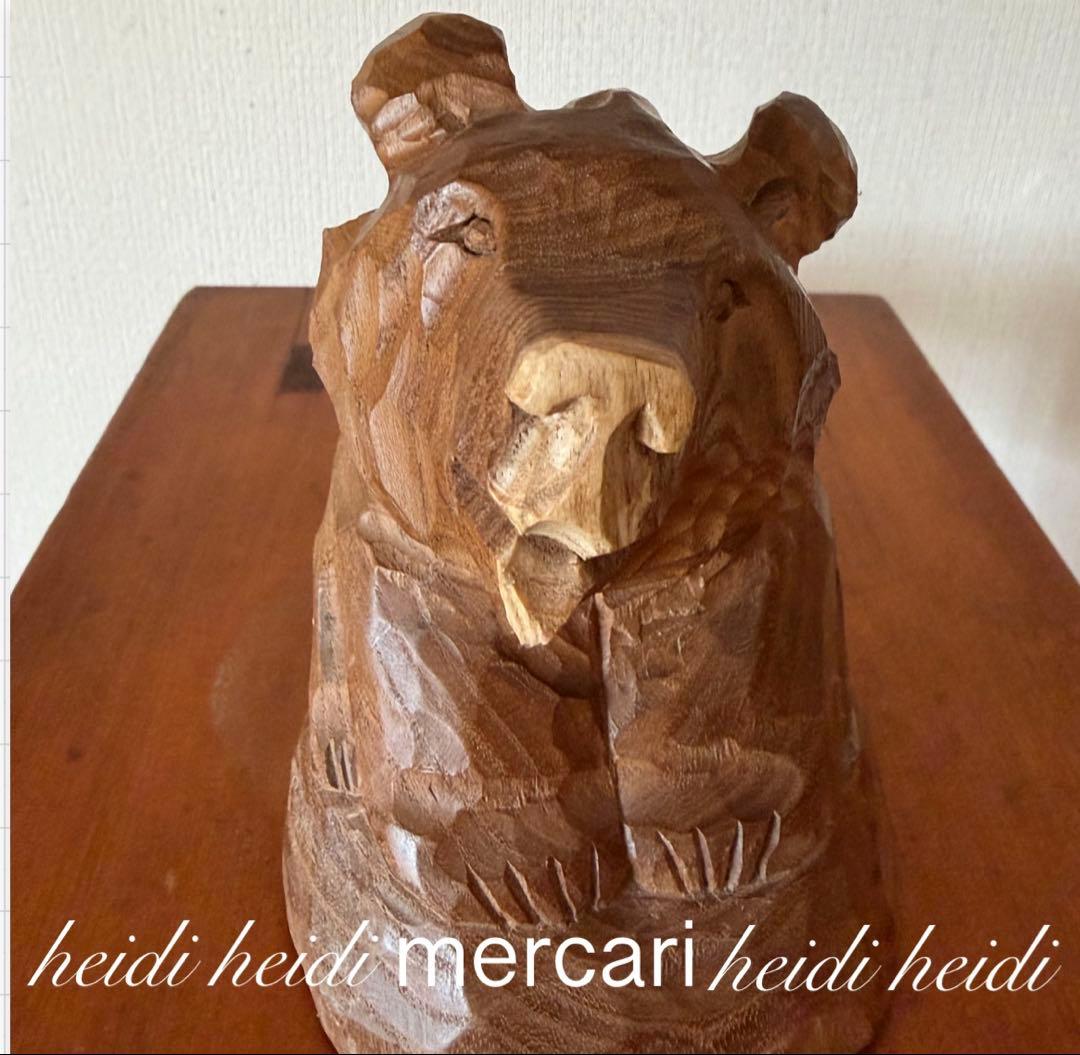 あとぐちさん 木彫りくま