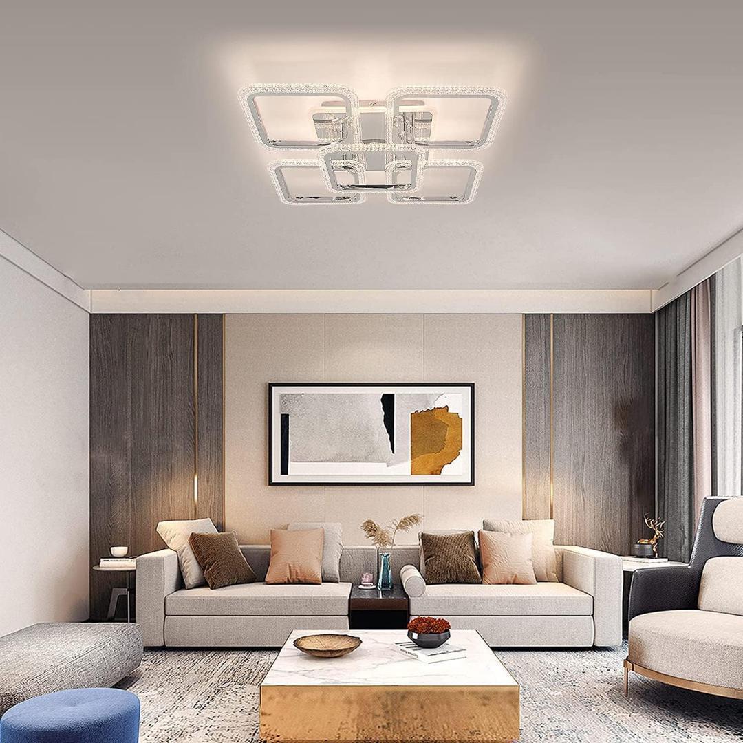 【M2254-178】北欧スクエアLEDシーリングライト 調光調色 72W