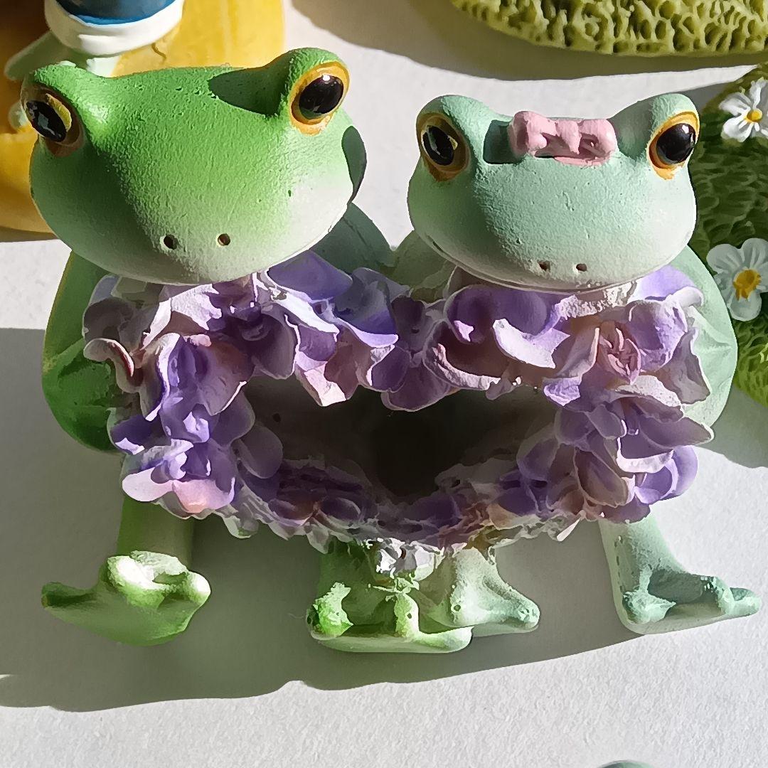 コポーカエル　ペア（カップル）１５点のミニチュア