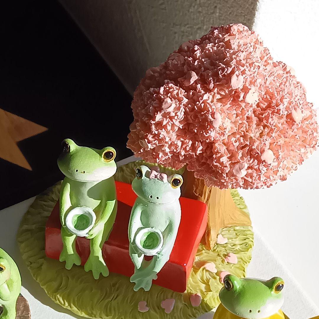 コポーカエル　ペア（カップル）１５点のミニチュア