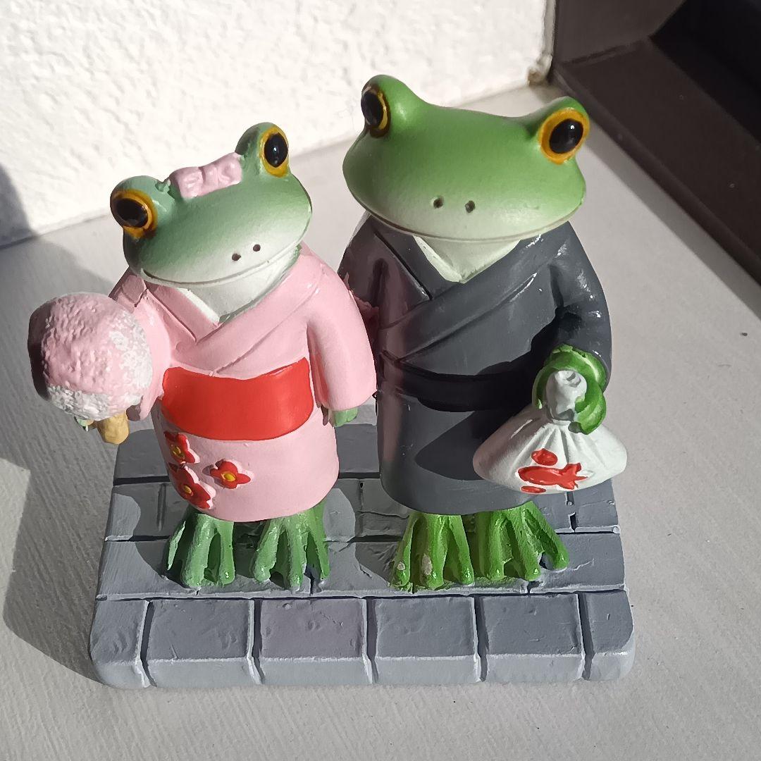 コポーカエル　ペア（カップル）１５点のミニチュア