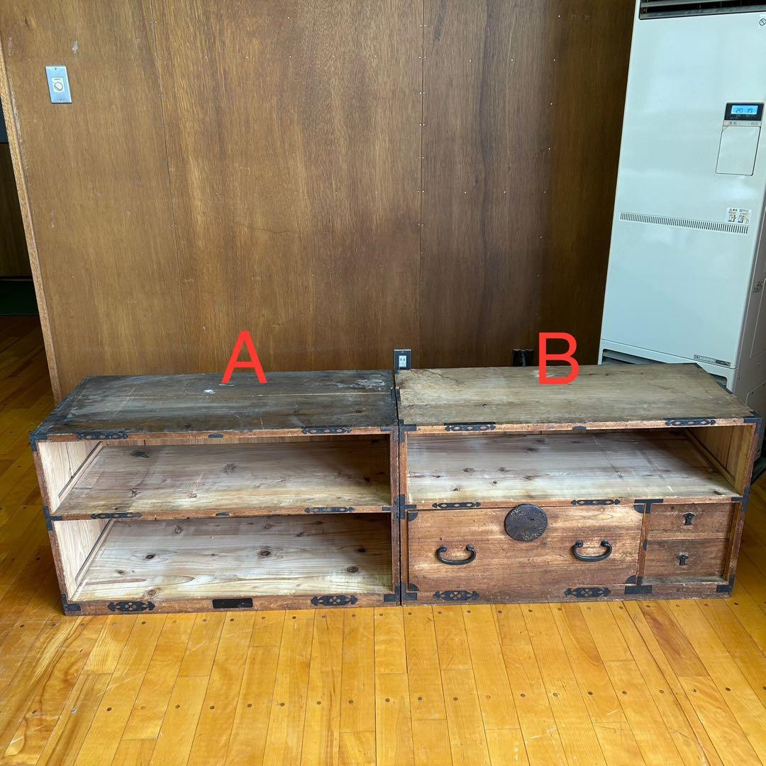古箪笥(たんす) 棚 店舗什器 B