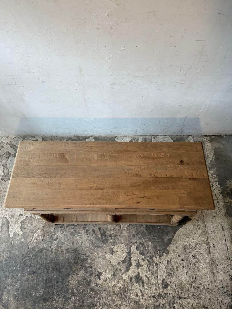 ビンテージ　ドロワー カウンター　コンソール キッチンテーブル　剥離