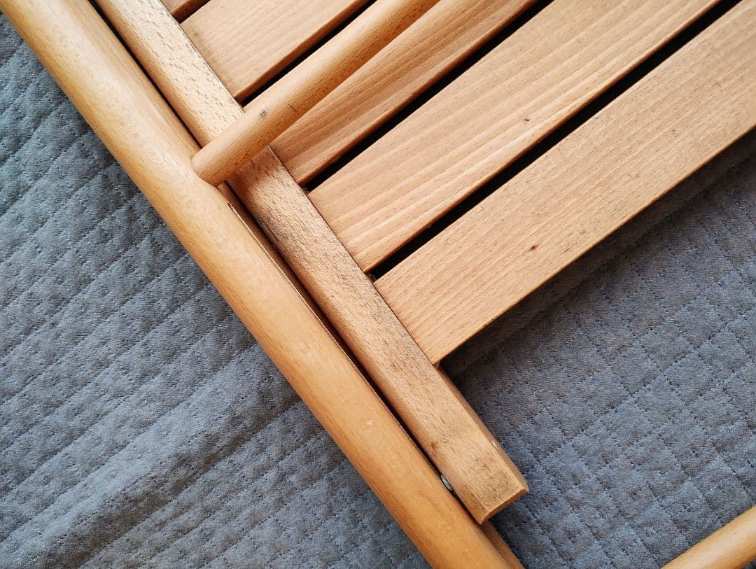 無印良品　折りたたみ木製椅子2脚　ウッドチェア