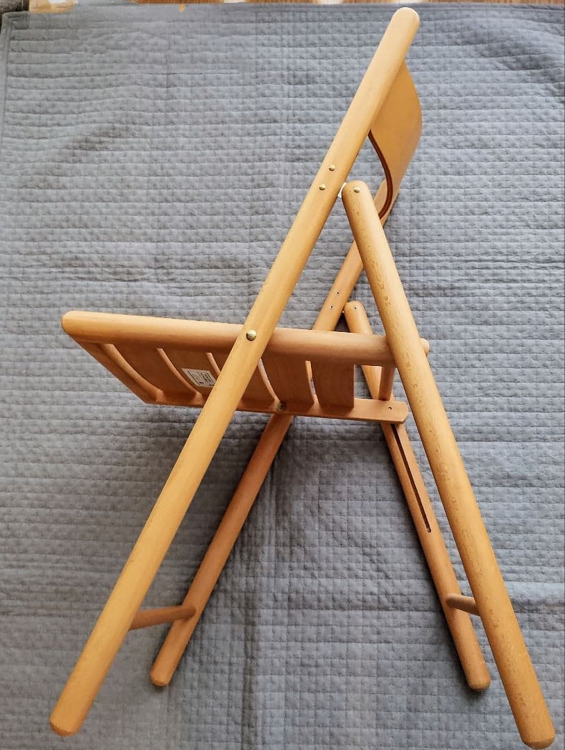 無印良品　折りたたみ木製椅子2脚　ウッドチェア