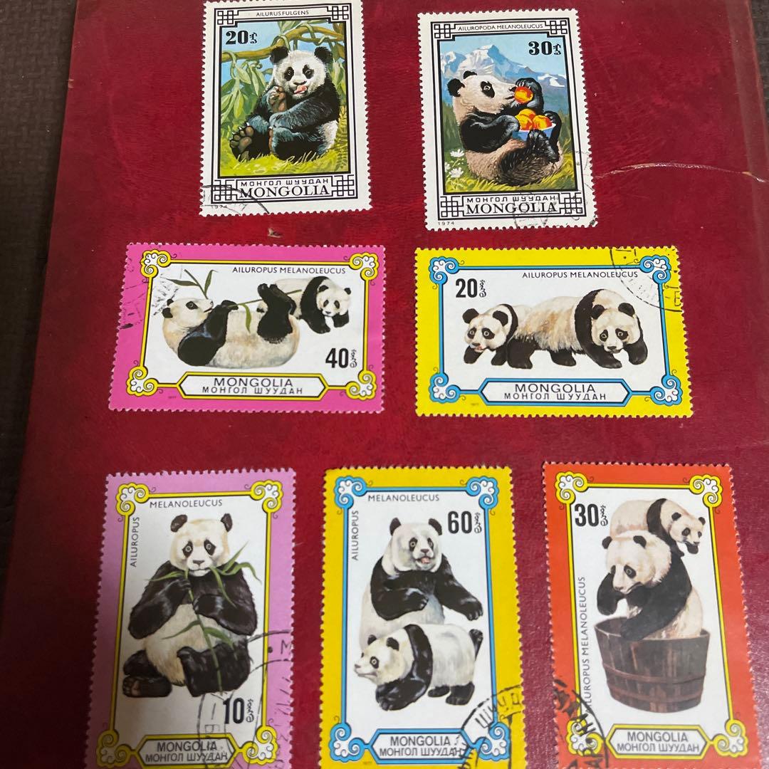 モンゴル パンダ 使用済み切手 7枚セット - メルカリ