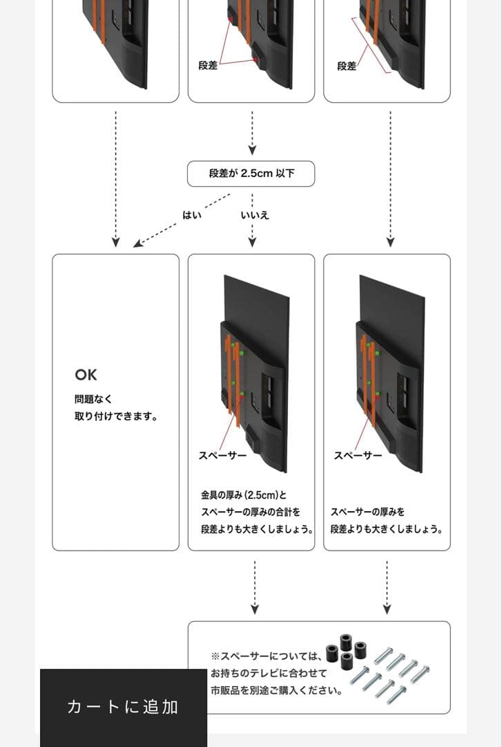 【即購入可】テレビ壁掛け金具FLOAT